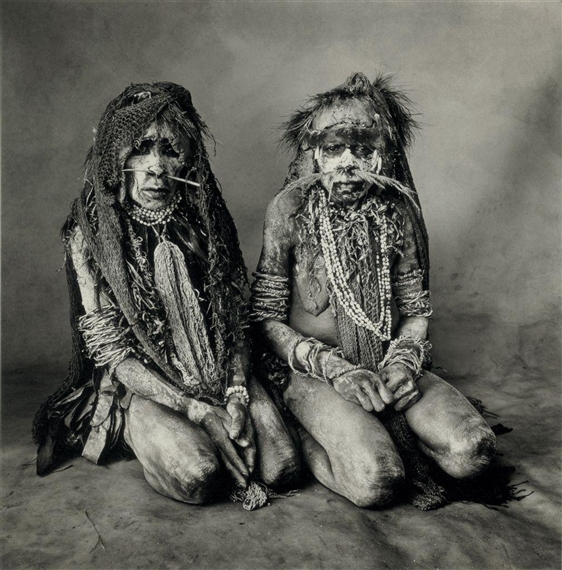 Two Thin New Guinea Women, New Guinea, May 1970 by Irving Penn, printed 1984