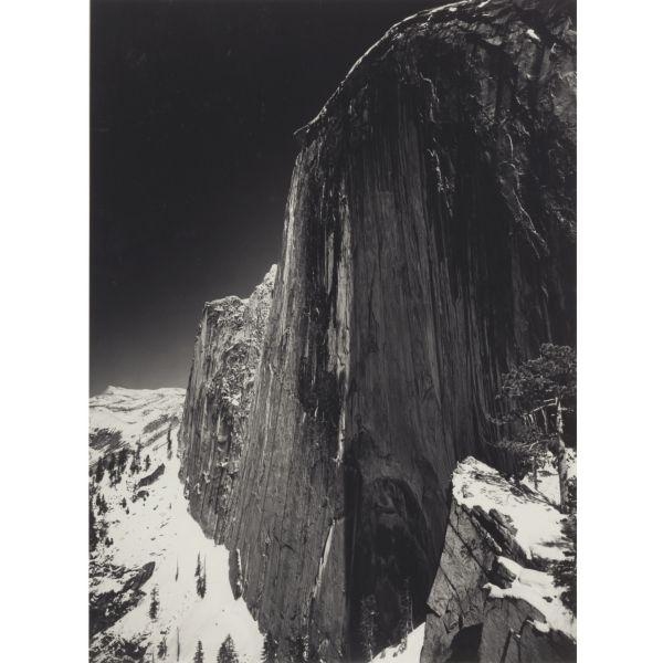 'MONOLITH, THE FACE OF HALF DOME, YOSEMITE NATIONAL PARK' by Ansel Adams, 1927, probably printed between 1973 and 1977