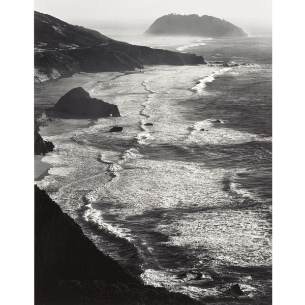 'POINT SUR - MONTEREY COAST' by Ansel Adams, 1942, printed no later than 1962