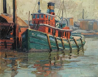 Tug Boat, St. Lawerence River - Orval Clinton Madden