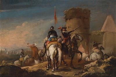 Cuirassiers decamping