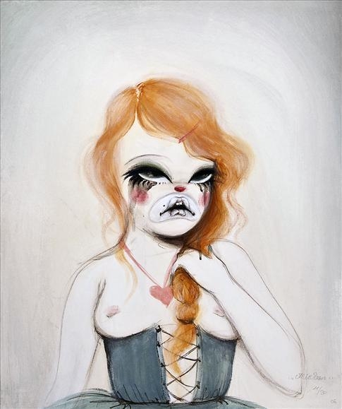 Artwork by Miss Van, Untitled, from Clowns Tristes Series, Made of Giclee print in colours