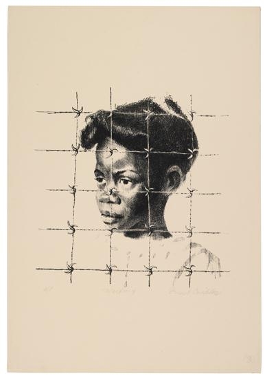 Waiting by Ernest Crichlow, 1965