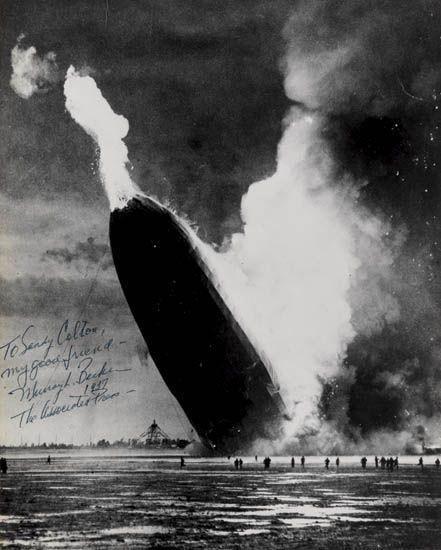 Murray Becker | The Hindenburg disaster (Circa 1937) | MutualArt
