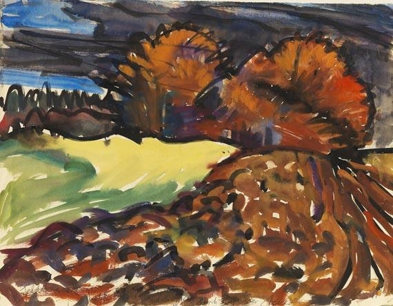 Frisch gepflügter Acker by Lothar-Günther Buchheim, 1972