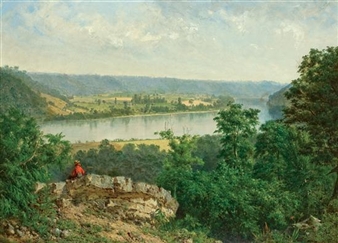 Hudson River View - Alexander Helwig Wyant