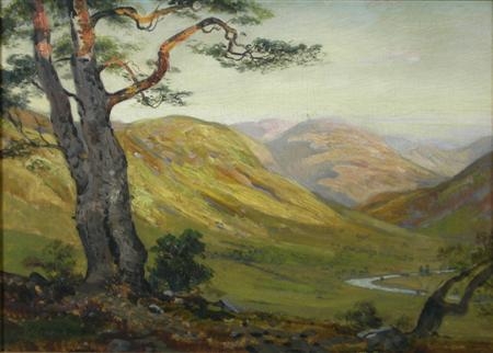 George Melvin Rennie | OVERLOOKING A HIGHLAND GLEN | MutualArt