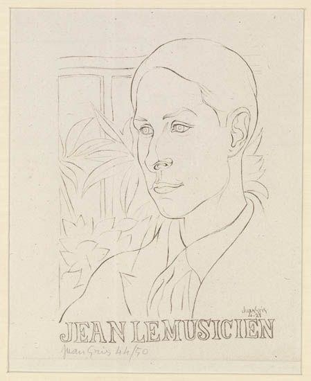 Jean le Musicien by Juan Gris, 1921