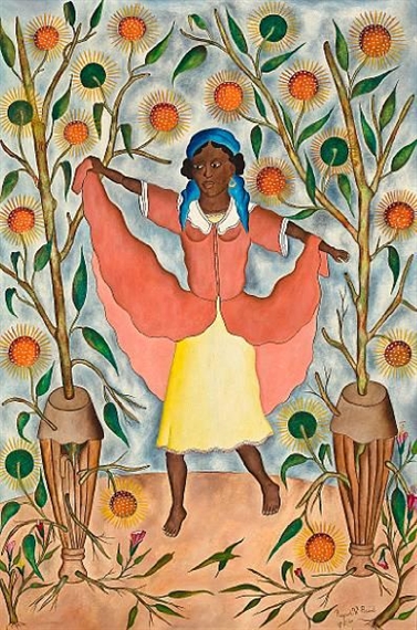 A young girl dancing by Rigaud Benoit, 1960