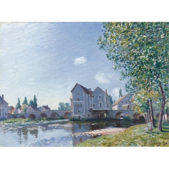 アルフレッド・シスレーL'ALLEE DES PEUPLIERS A MORET Allée de peupliers aux environs de Moret-sur-Loing - Alfred