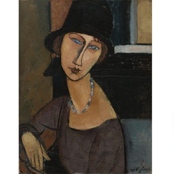 Jeanne Hיbuterne (au chapeau) by Amedeo Modigliani, 1917