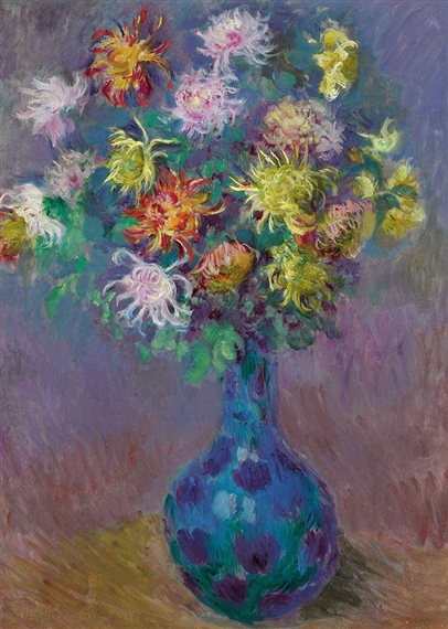 Vase de chrysanthèmes by Claude Monet, 1882