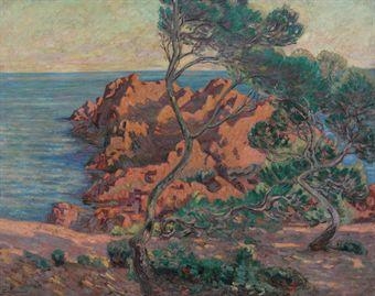 L'Isle Besse à Agay by Armand Guillaumin, circa 1900