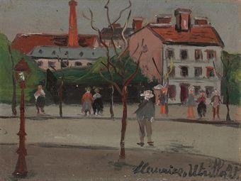 Le petit usine by Maurice Utrillo, circa 1921