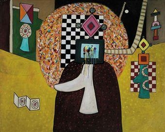 For the Soul of a Bird No. 13 by Alan Davie, 1975