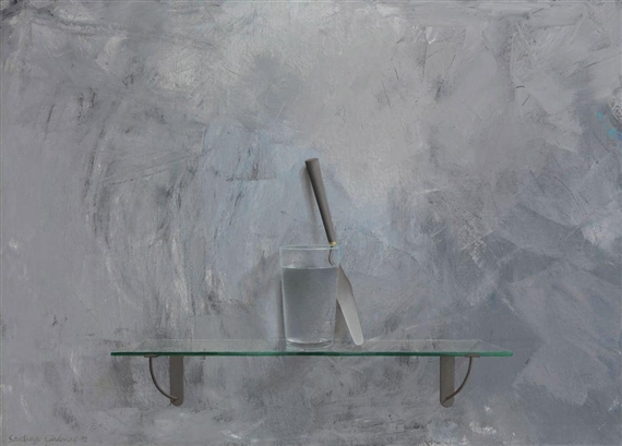 Vaso y espátula by Santiago Cárdenas, 1992