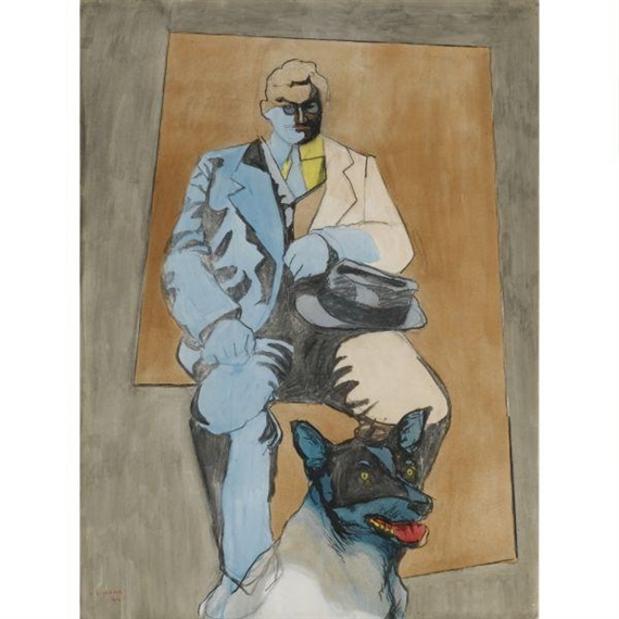 Man and Dog by Richard Lindner, 1964