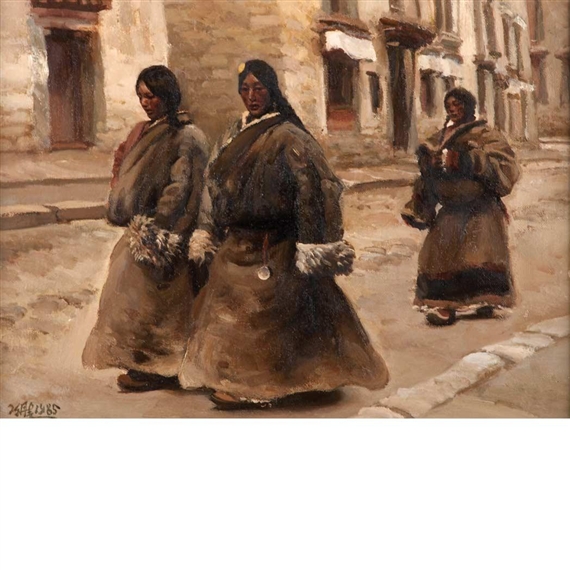 The Country Girls by Chen Danqing, 1985