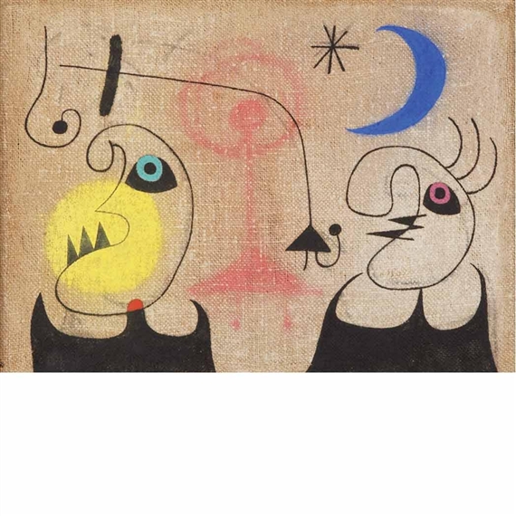 Joan Miro、FEMMES ET CERF-VOLANT PARMI LES CONSTELLATIONS 、海外版