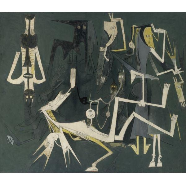 Wifredo Lam | LES ABALOCHAS DANSENT POUR DHAMBALA, DIEU DE L'UNITÉ ...