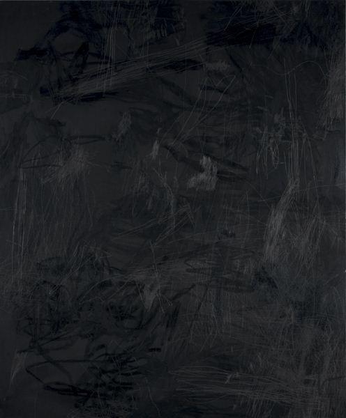Artwork by William Anastasi, Untitled III (Abandoned Painting), Made of Oil and graphite on canvas