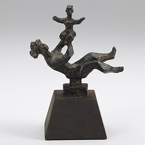 Chaim Gross Mother Balancing Baby on Hand MutualArt