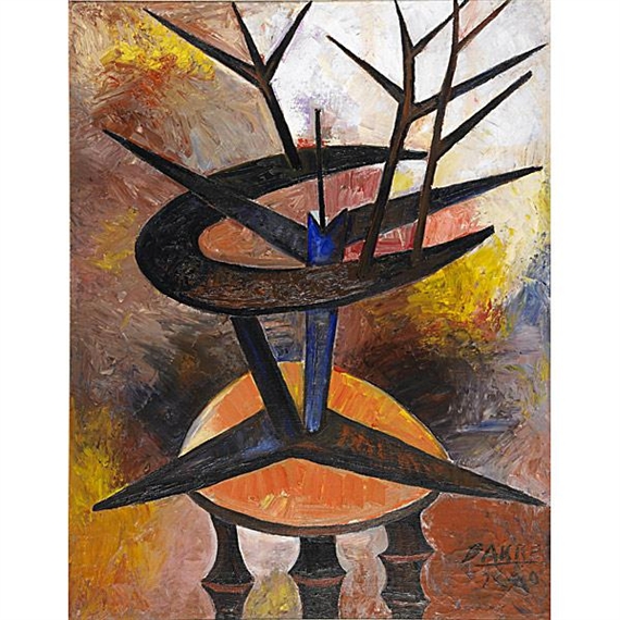 Plant on Tripod by Sadanand K. Bakre, 1960
