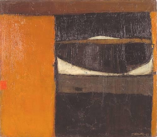Black Goat, Orange Sky by Raimonds Staprans, 1963