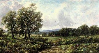 A mother and child on a sunny track; A meeting at the gate by George A. Boyle