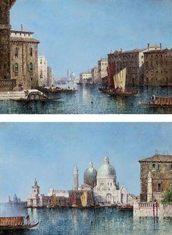 Santa Maria della Salute from the Bacino; The Grand Canal, Venice by William Meadows