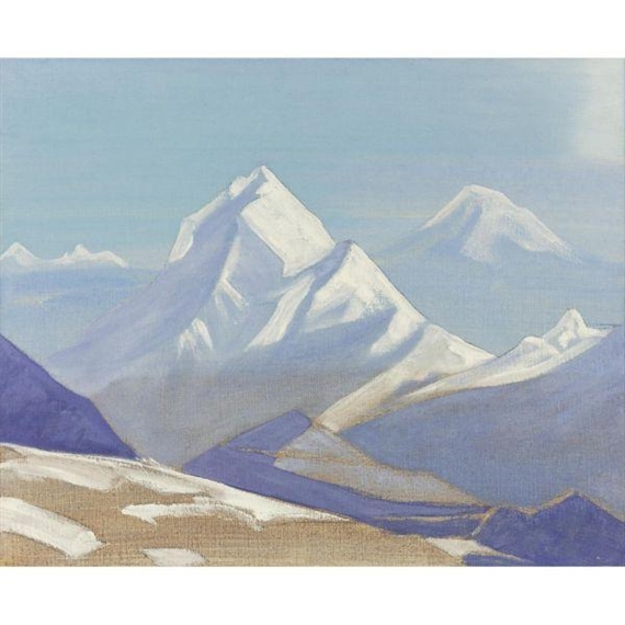 HIMALAYAN LANDSCAPE by Nicholas Roerich, c. 1928
