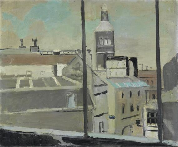 Artwork by Max Gubler, Eglise Montrouge, Made of Oil on canvas