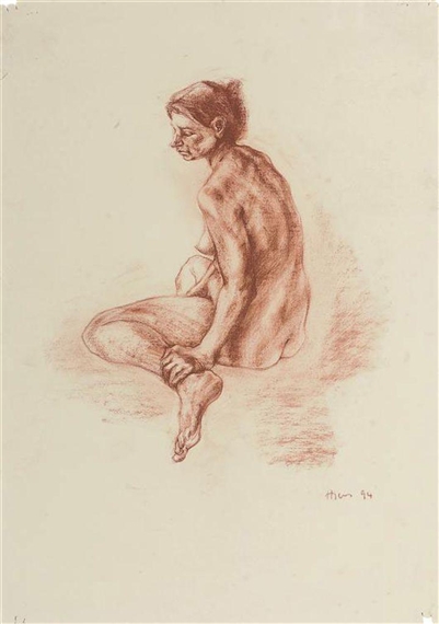 Nude study by Nicola Hicks, 1994