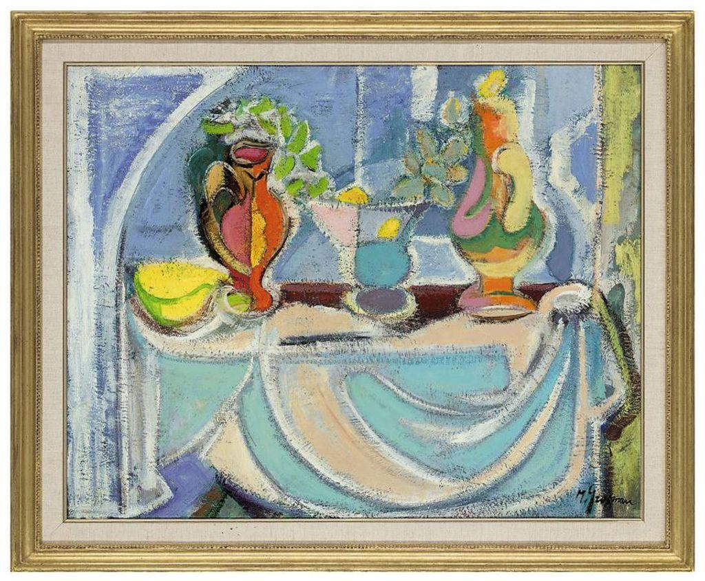 Artwork by M. Grosman, La fenêtre ouvert, Made of Oil on canvas