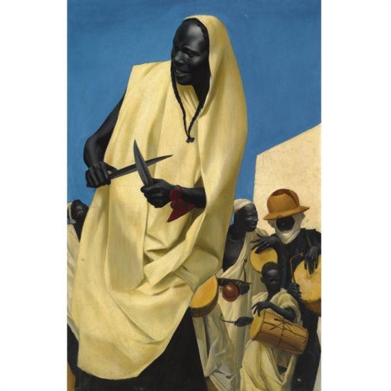 The Kuli-Kuta Dance, Niamey by Aleksandr Yevgeniyevich Yakovlev, 1926