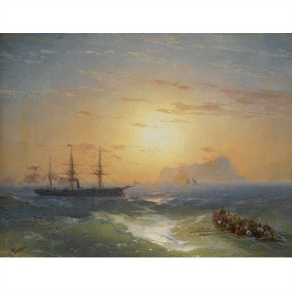 Shipping off Ischia by Ivan Aivazovsky