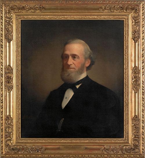 Jared Bradley Flagg | Portrait of George Leib Harrison (1879) | MutualArt
