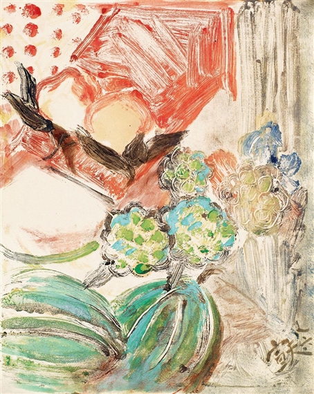 FRAGRANT LOTUS AND SWEET FRUIT II by Qin Xuanfu, 1986