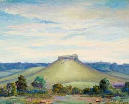 Volcanic Cone at Ft. Davis, Texas by Florence McClung, 1930