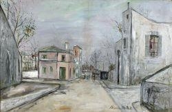 Carrefour de la rue des saules et de la rue Cortot, à Montmartre