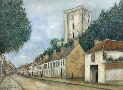 Rue de Meaux et le château, La Ferté-Milon (Aisne)