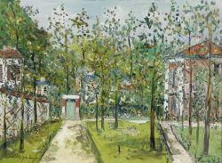 Le jardin d'Utrillo au Vésinet (Yvelines)