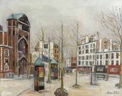 Place des Abbesses à Montmartre by Maurice Utrillo, circa 1931