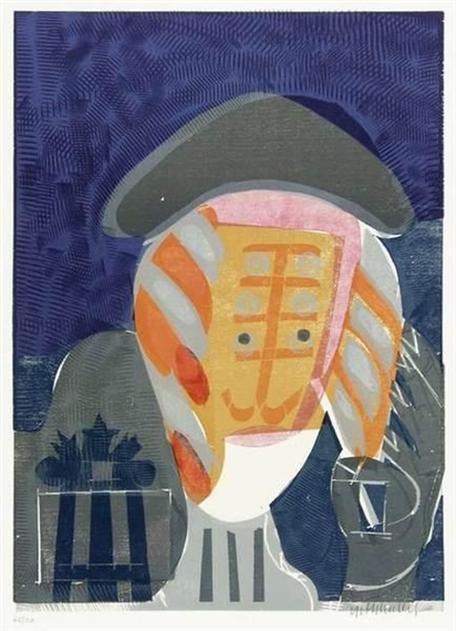 Untitled, aus "Hommage à Picasso" by HAP  Grieshaber, 1973