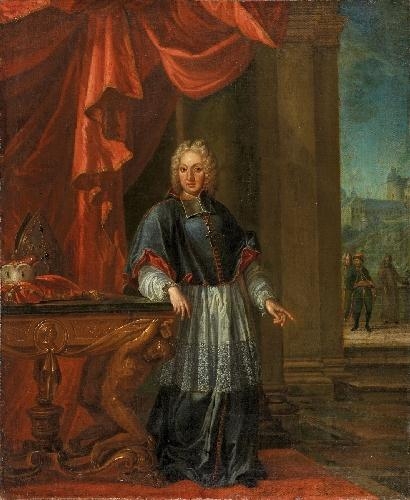 PORTRAIT OF ELETOR FRANZ GEORG VON SCHÖNBORN, ARCHBISHOP OF TRIER by German School, 18th Century