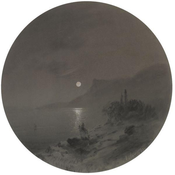 Crimean Seashore by Lev Felixovich Lagorio, 1853