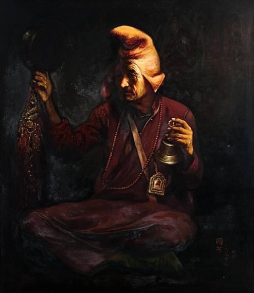 Lama by Jiang Guofang, 1989