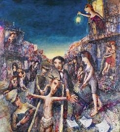 Spain Weeps in the Gutters of Footscray - Garry Shead