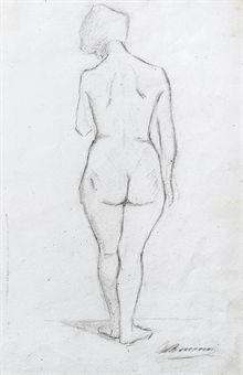 Nudo di donna by Umberto Boccioni, 1903-1904