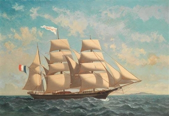 Französische Bark "Prince de Monaco" - Jules Brun